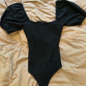 West of Melrose Puff Sleeve Bodysuit